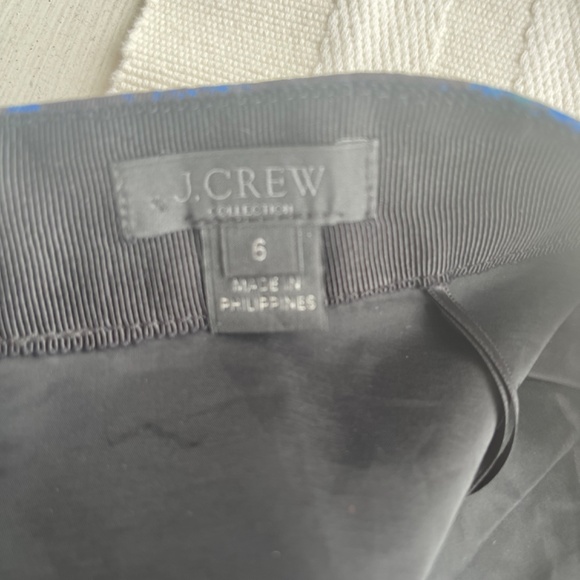 J Crew Black Floral Silk Skirt - Picture 8 of 9